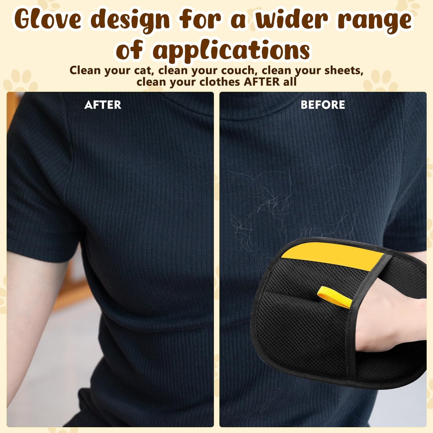 Pet Hair Removal Electrostatic Gloves (BUY 1 GET 1 FREE)